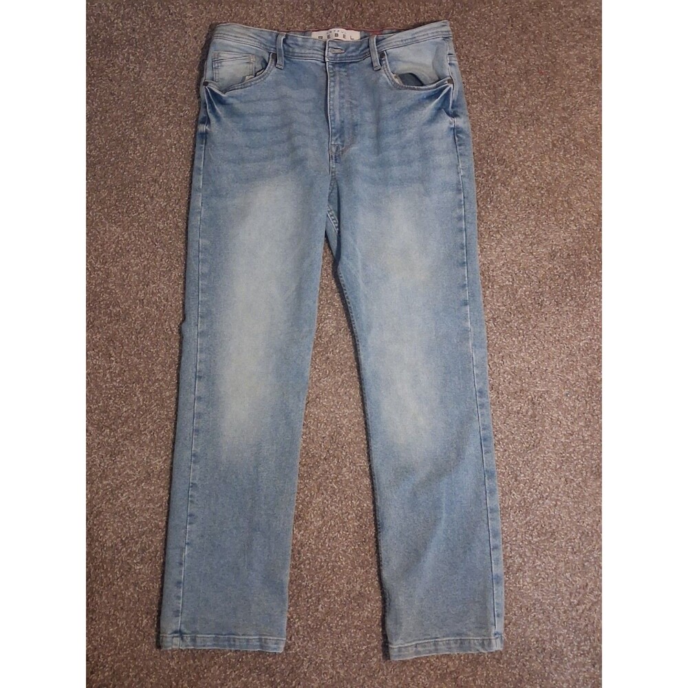 Artful Rebel Jeans Mens 32x30 Light Wash Denim Five Pocket Relaxed Straight